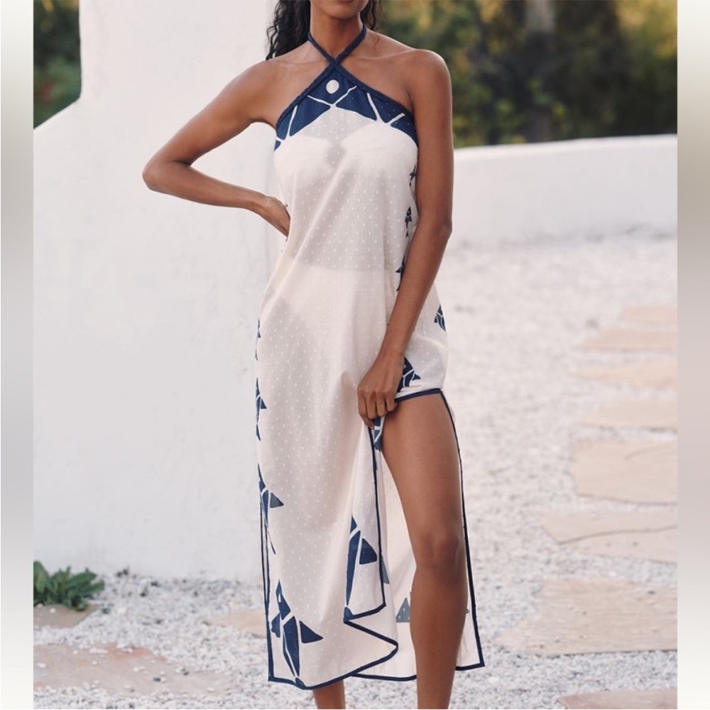 Farm Rio x Anthropologie Halter Neck Cover Up